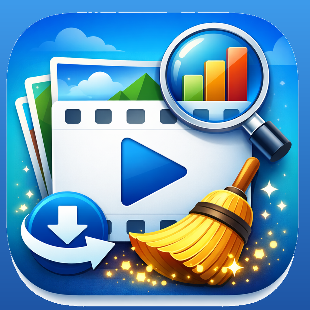 Large Video Cleaner Icon