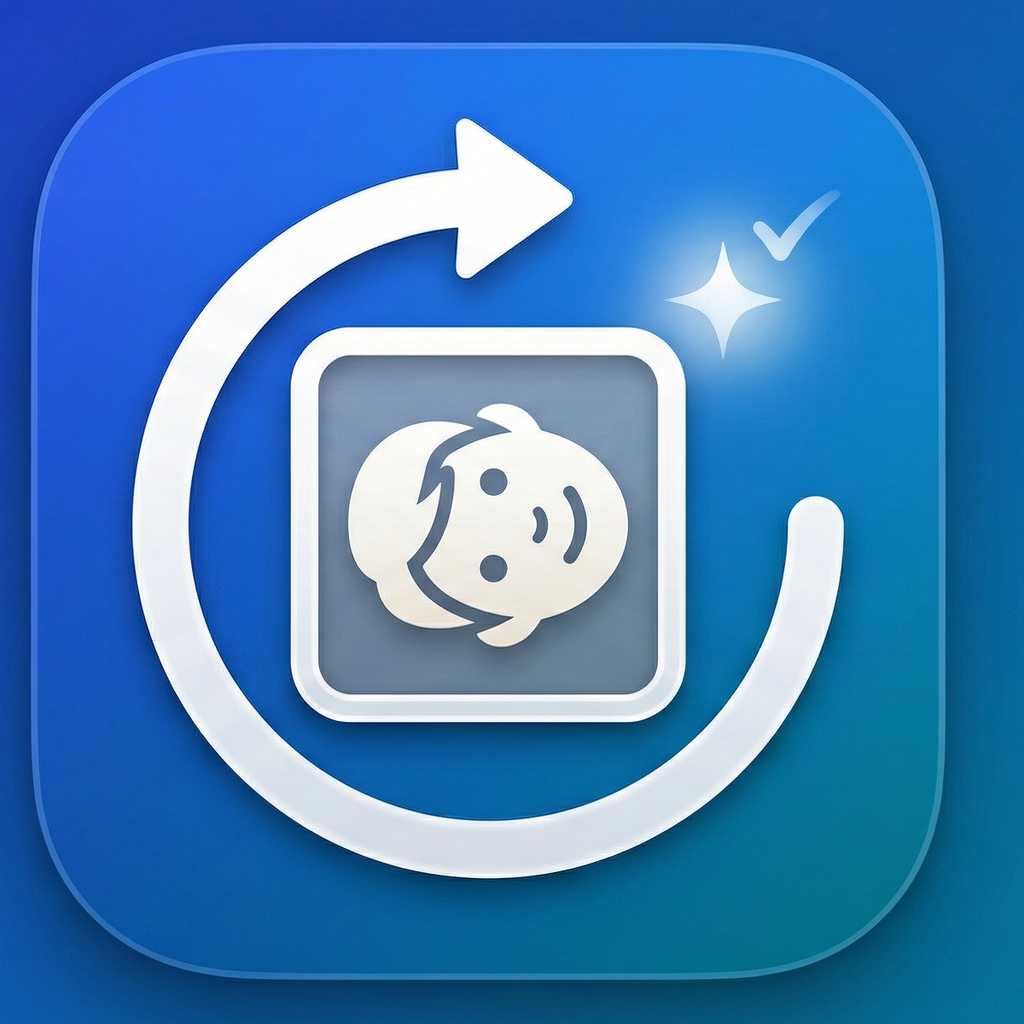 Sideways Photo Fixer app icon