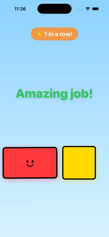 Correct answer — Amazing job!