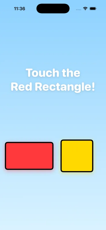 Gameplay — Touch the Red Rectangle!